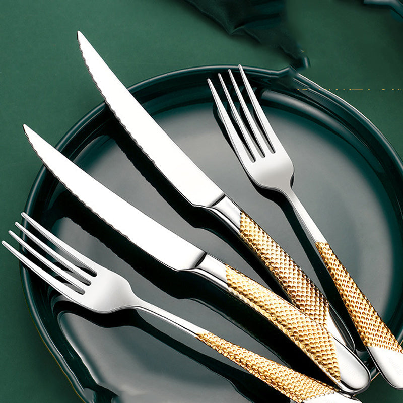 Elevate Your Dining Experience with Our Creative Household Stainless Steel Cutlery Set