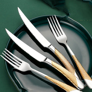 Elevate Your Dining Experience with Our Creative Household Stainless Steel Cutlery Set