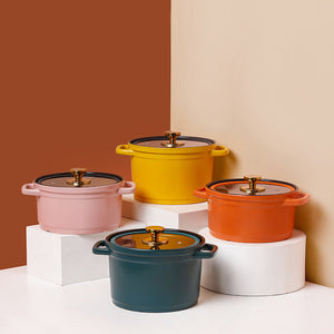 Discover the Nordic Ceramic Large Capacity Color Glaze Stock Pot