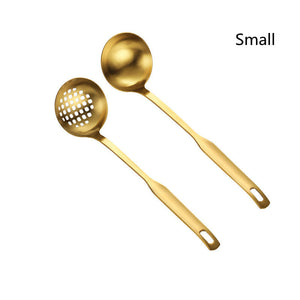 Elevate Your Dining Experience with Our Stainless Steel Titanium Gold Plated Cutlery Set