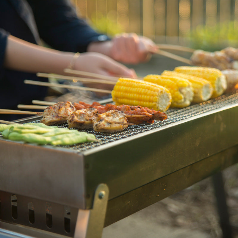 Elevate Your Outdoor Cooking with Our Folding Portable Charcoal Barbecue Grill Cooker